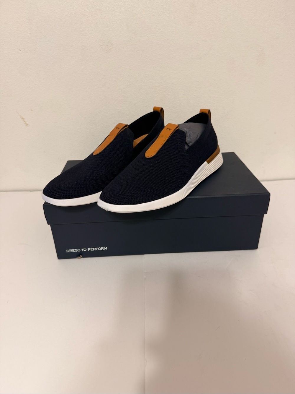 Wolf & Shepherd Swiftknit Loafer Derby Slip On Shoes Mens Size 11 Navy Blue